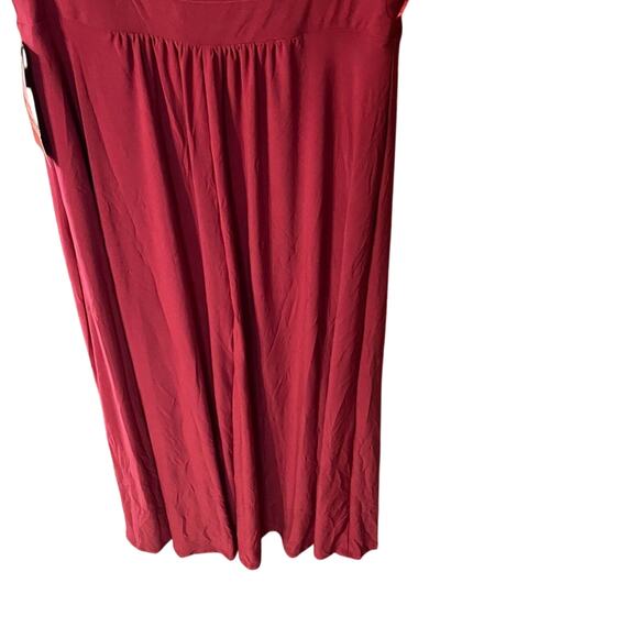 Truth & fable NWT Deep Red Maxi Dress Multi-way halter large made in turkey - Picture 10 of 11